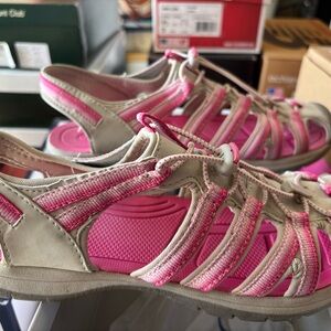 Croft & Barrow Pink and Gray Women's Sandals